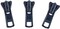 Zipper Repair Kit - #3 YKK Vislon Sliders - Color: Navy #560-3 Sliders Per Pack - Made in The United States
